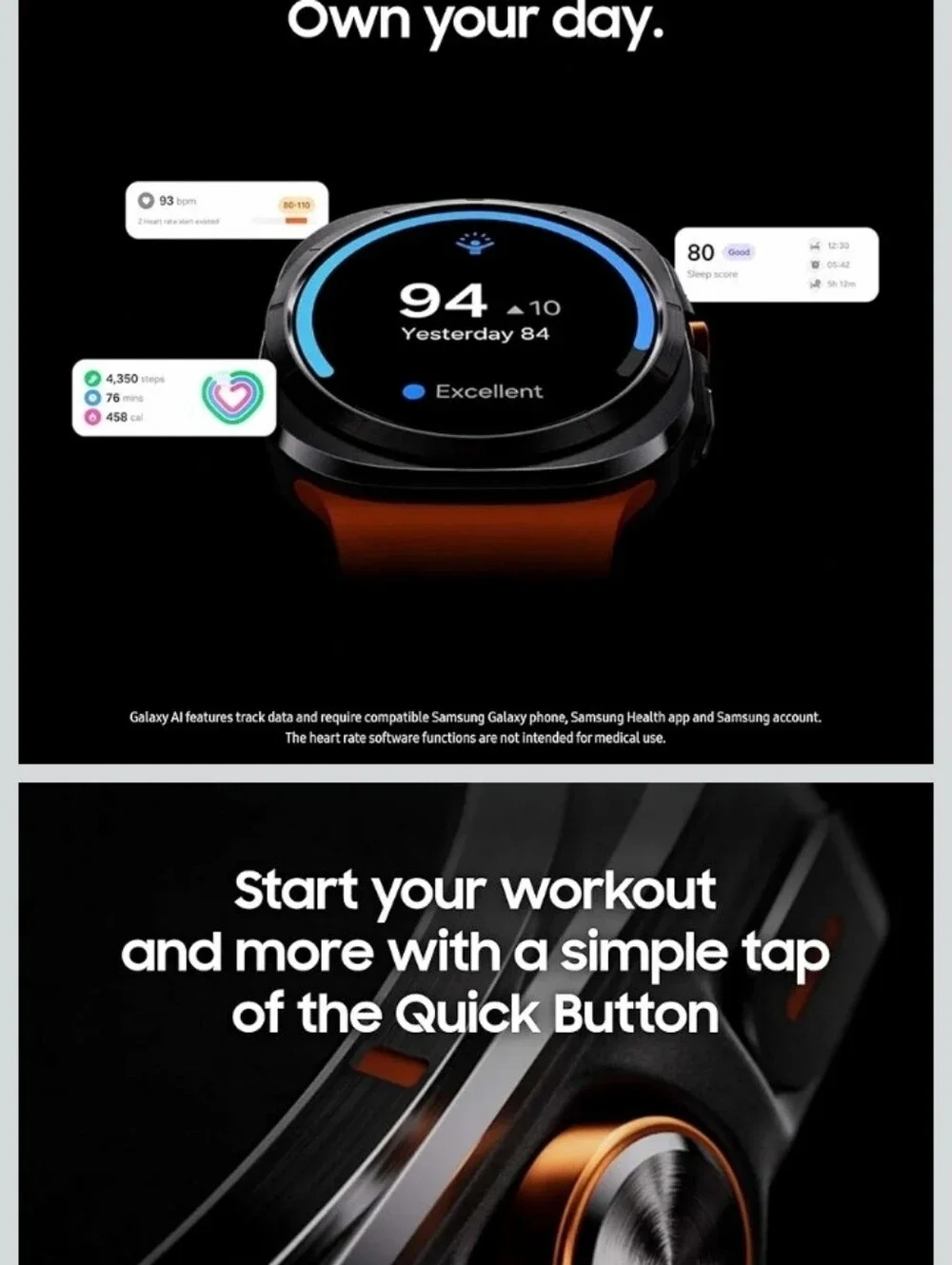 Samsung Galaxy Watch Ultra 47mm: LTE AI Smartwatch (NEW)